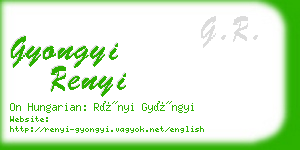 gyongyi renyi business card